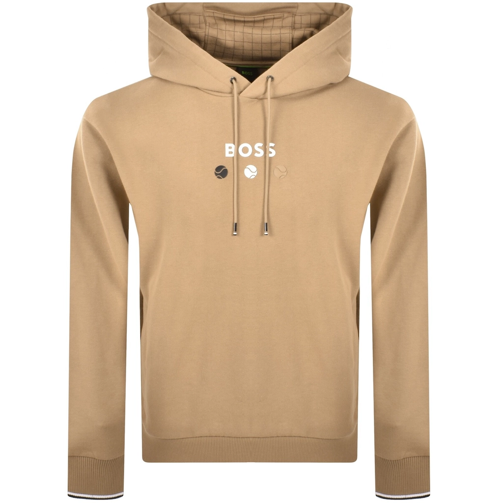 Boss Athleisure BOSS Open Hoodie Beige